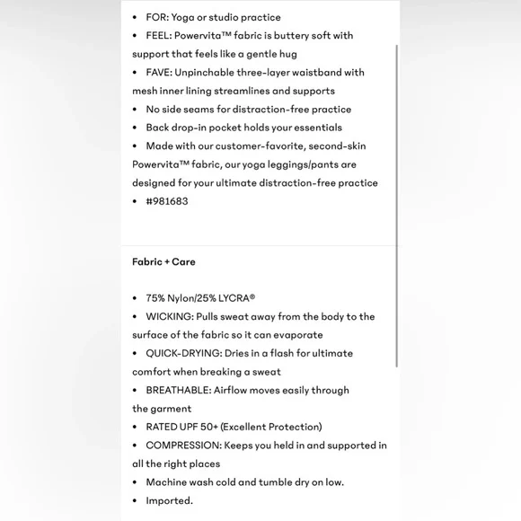 NWT Athleta Elation high rise Wide-Leg Black Leggings for Yoga and Fitness MT - Picture 11 of 11